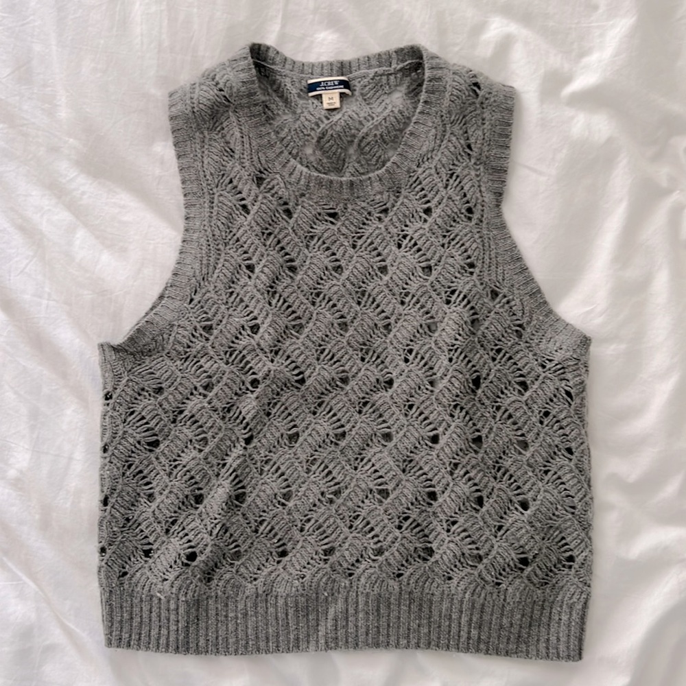 Jcrew cashmere sweater vest